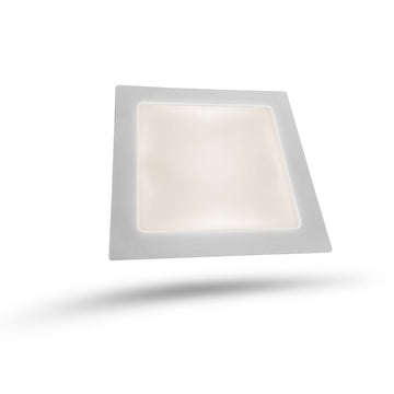 Painel Led 17x17 12W Embutir quadrado Luminária